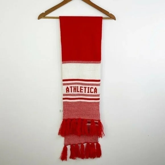 Lululemon Red White Olympic Cheer Gear Scarf Spell Out Knit - Picture 5 of 6